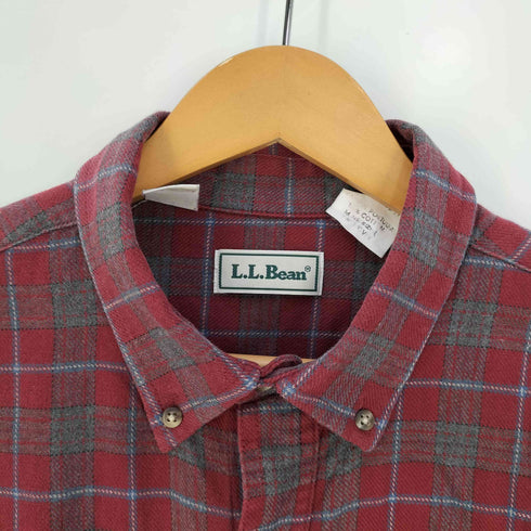 エルエルビーン L.L.Bean チェック コットン ボタンダウン ネルシャツ メンズ import:L