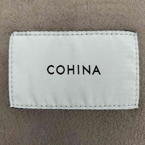 コヒナ COHINA フェイクムートンフーディコート レディース FREE