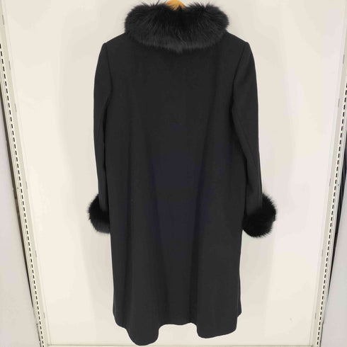 ORCHIDEA フォックスファー カシミヤ 混 ウール コート レディース 9