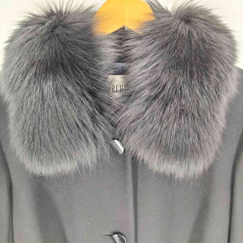 ORCHIDEA フォックスファー カシミヤ 混 ウール コート レディース 9