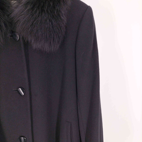 ORCHIDEA フォックスファー カシミヤ 混 ウール コート レディース 9