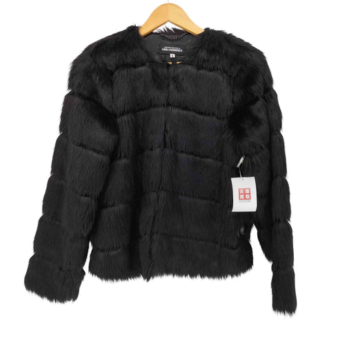カールラガーフェルド KARLLAGERFELD フェイクファーノーカラージャケット レディース FR:40