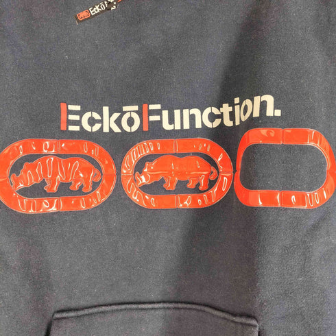 ECKOFUNCTION ワッペンデザインプルオーバーフーディー メンズ import:L