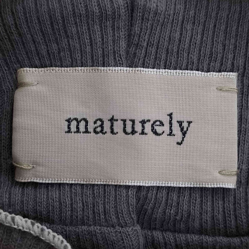 マチュアリー maturely Mellow Rib Hi Neck メロウ リブ ハイネック カットソー レディース ONE SIZE