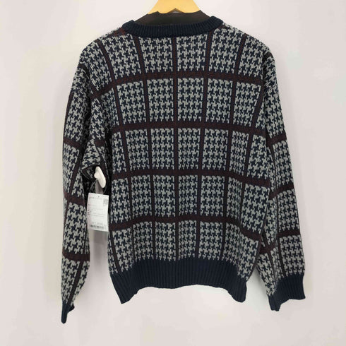 総柄アクリルニット メンズ import:XL