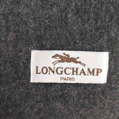 ロンシャン LONGCHAMP チェック ウールマフラー レディース