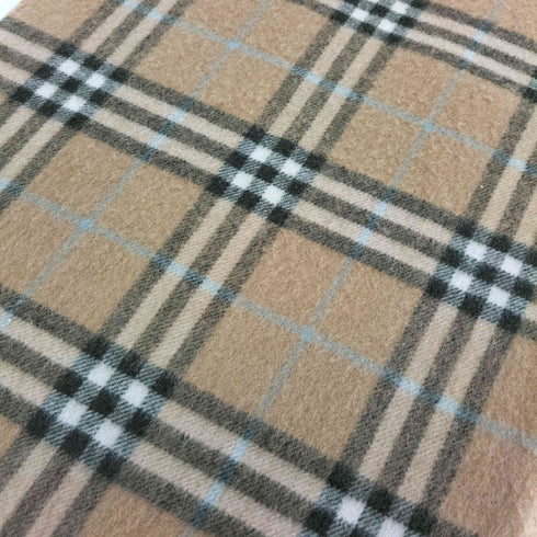 バーバリーズ BURBERRYS 90S 白タグ PURE CASHMERE ノバチェック フリンジ マフラー メンズ