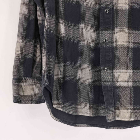 マインデニム MINEDENIM L/S オンブレチェックシャツ メンズ JPN:2