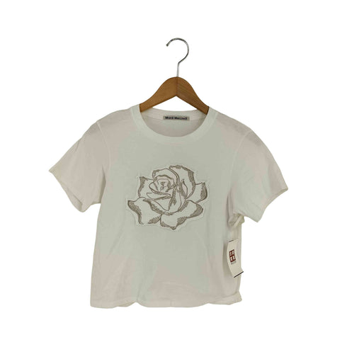 マルディメクルディ Mardi Mercredi SLIM TSHIRT ROSE PATCH レディース ONE SIZE