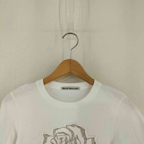 マルディメクルディ Mardi Mercredi SLIM TSHIRT ROSE PATCH レディース ONE SIZE