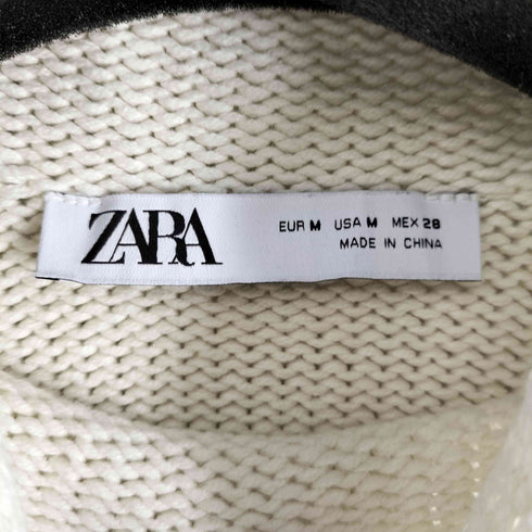 ザラ ZARA ビジブルシームニットセーター レディース import:M