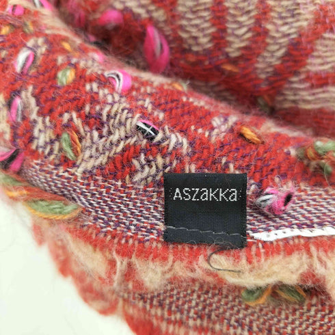 立体刺繍 総柄 ブランケット レディース