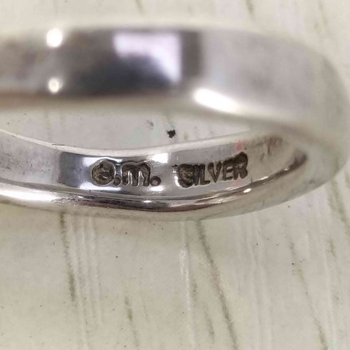 イーエム e.m. SILVER刻印 ジルコニア 立て爪 シルバー リング レディース 11号