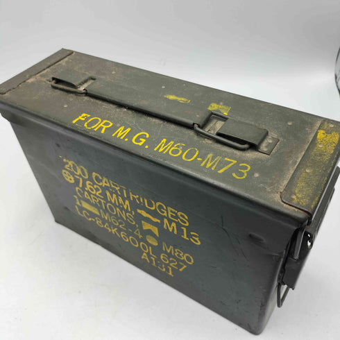 ユーエスアーミー U.S. ARMY 200 CARTRIDGES 7.62MM M13 M62-4 M80 弾薬箱 銃弾入れ ケース ステンシル プリント メンズ