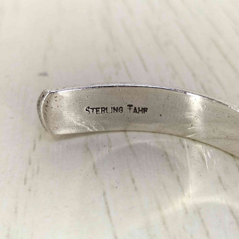 Sterling Tahe 刻印 スターリング タホ インディアンジュエリー バングル レディース
