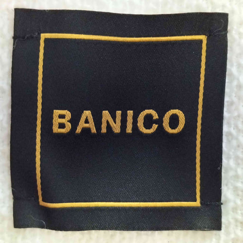 BANICO 金ボタン ツイード 短丈ノーカラージャケット レディース JPN:M