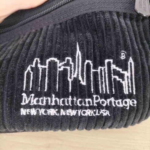 マンハッタンポーテージ Manhattan Portage Brisbane Moss 太畝コーデュロイウエストバッグ メンズ
