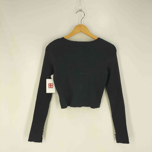 マウジー moussy LOOP BUTTON KNIT CARDIGAN ループボタン ニットカーディガン レディース FREE
