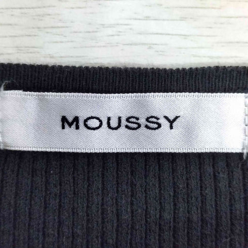 マウジー moussy LOOP BUTTON KNIT CARDIGAN ループボタン ニットカーディガン レディース FREE
