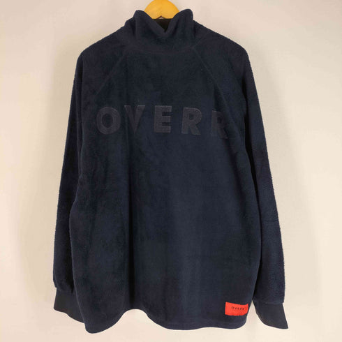 OVERR 背面ロゴ フリース 裾ドローコード メンズ