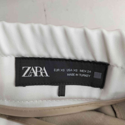 ザラ ZARA WIDE-LEG TROUSERS WITH DOUBLE WAISTBAND レディース XS