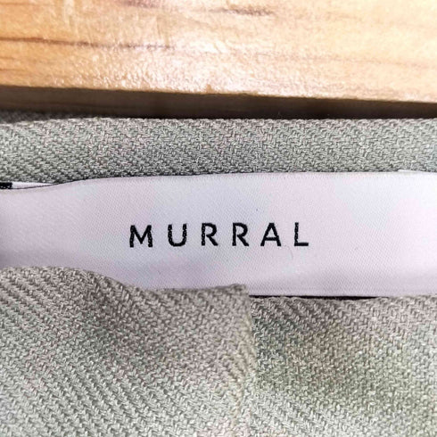 ミューラル MURRAL ジップアップ タック スラックスパンツ レディース JPN:2