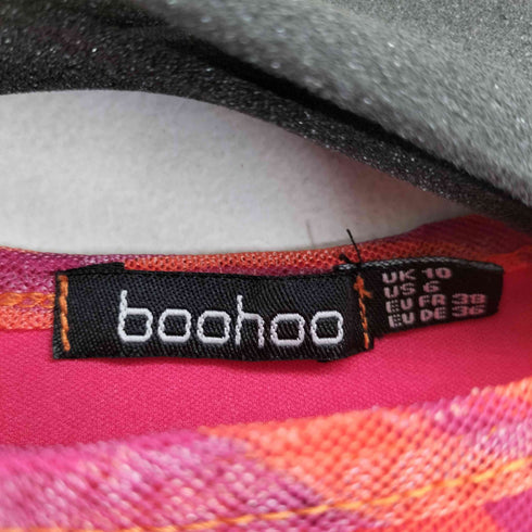 BOOHOO ゼブラ柄 クロップドカットソー レディース US 6