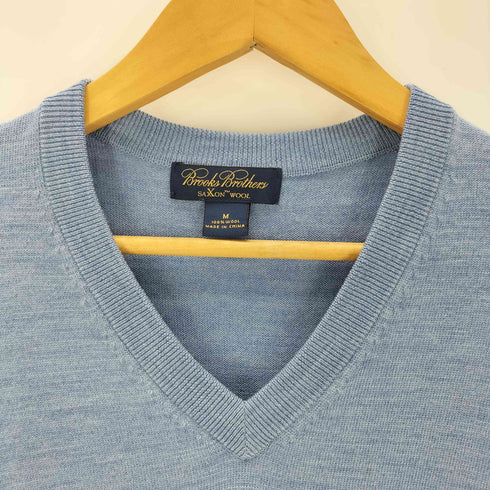 ブルックスブラザーズ BROOKS BROTHERS SAXXON WOOL Vネック ウールニット メンズ JPN:M