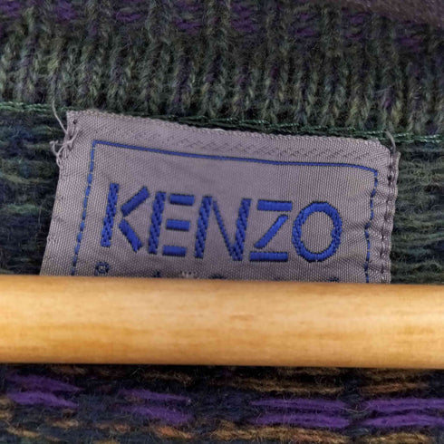 ケンゾーパリス KENZO PARIS Vネック 総柄ニット メンズ