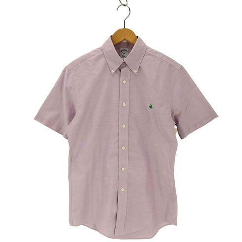 ブルックスブラザーズ 346 BROOKS BROTHERS 刺繍 SLIM FIT ボタンダウン 半袖シャツ メンズ JPN:S