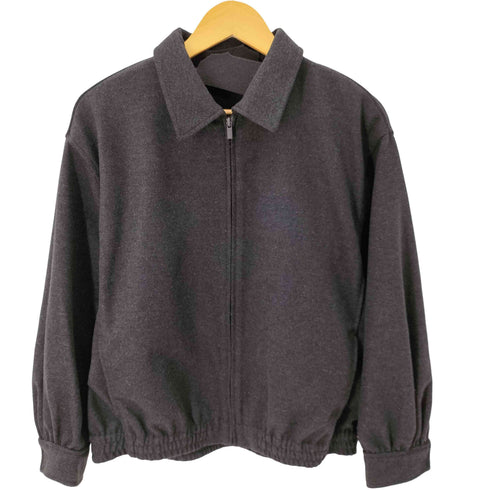 ユニクロ UNIQLO ブラッシュドジャージーオーバーサイズブルゾン レディース JPN:L