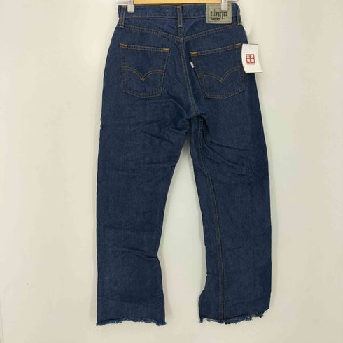 リーバイス Levis 90S SILVERTAB BOYS CUT 裾スリット リメイクコーティングデニムパンツ Y2K レディース 28