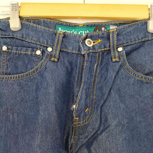 リーバイス Levis 90S SILVERTAB BOYS CUT 裾スリット リメイクコーティングデニムパンツ Y2K レディース 28