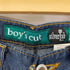 リーバイス Levis 90S SILVERTAB BOYS CUT 裾スリット リメイクコーティングデニムパンツ Y2K レディース 28