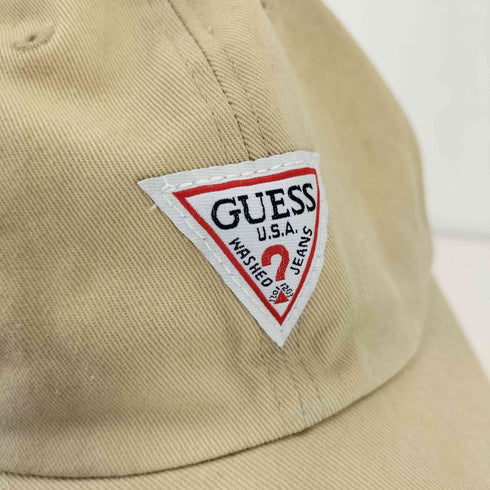 ゲス GUESS TRIANGLE LOGO CANVAS 6 PANEL CAP レディース FREE