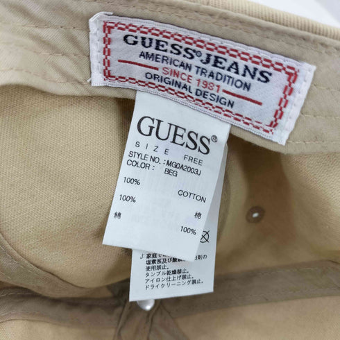 ゲス GUESS TRIANGLE LOGO CANVAS 6 PANEL CAP レディース FREE