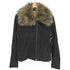 ギャップ Gap 1969 00S ファー付き ダブルジップ ゴートレザー ジャケット Y2K レディース import:S