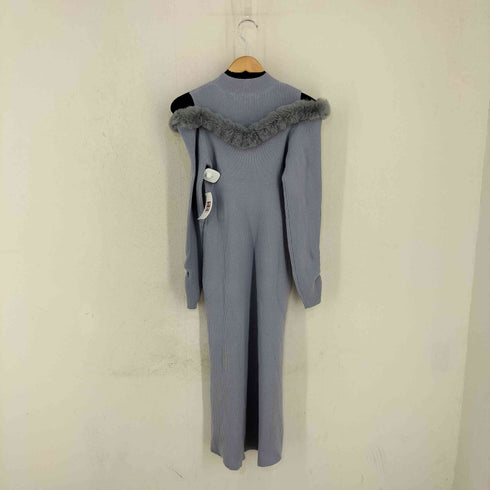 リリアンカラット LILLIAN CARAT ファーデザインニットワンピース レディース JPN:2