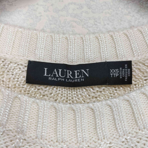ローレンラルフローレン LAUREN RALPH LAUREN 半袖サマーニット レディース XXS