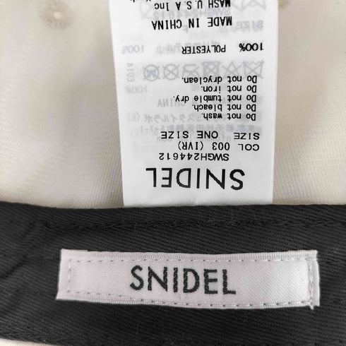 スナイデル snidel ビジューロゴキャップ レディース