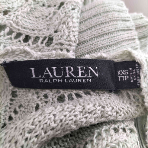 ローレンラルフローレン LAUREN RALPH LAUREN シェブロン ポインテール リネン セーター レディース XXS