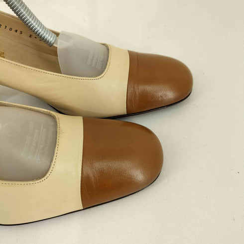 ブルーノマリ BRUNO MAGLI MADE IN ITALY バイカラー レザーヒールパンプス レディース EUR:36