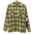 ペンドルトン PENDLETON 60S オンブレチェック フラップポケット オープンカラーシャツ メンズ M