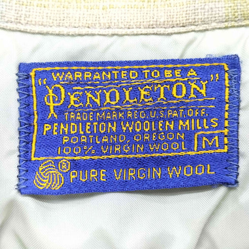 ペンドルトン PENDLETON 60S オンブレチェック フラップポケット オープンカラーシャツ メンズ M
