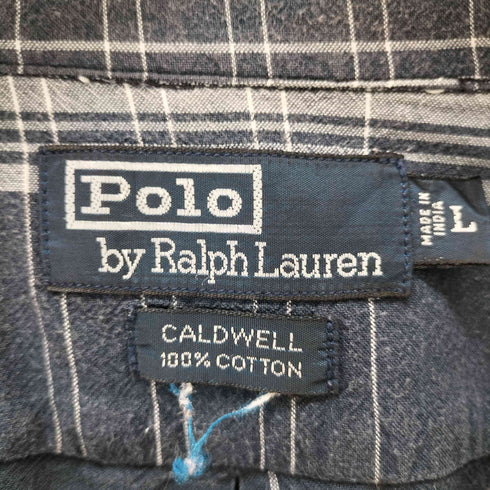 ポロバイラルフローレン Polo by RALPH LAUREN CALDWELL チェック柄 コットンオープンカラーシャツ メンズ JPN:L