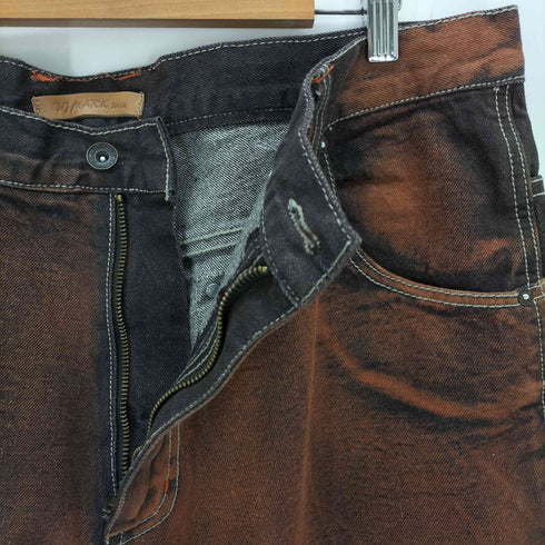 製品染め ワイドデニムパンツ メンズ 38/34