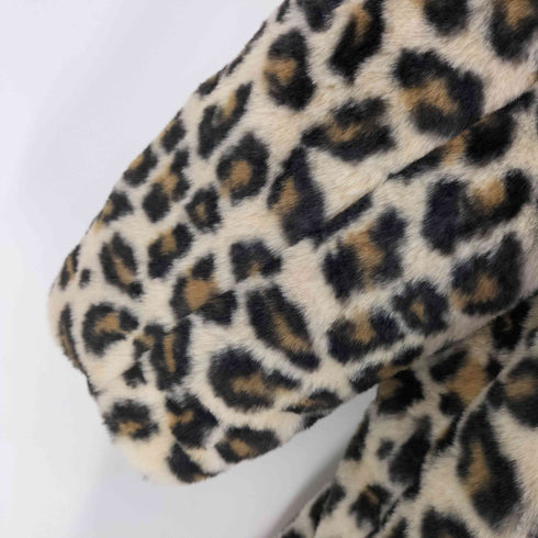ギャップ Gap レオパード フェイクファーコート レディース import:M