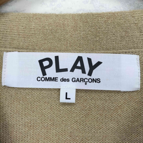 プレイコムデギャルソン PLAY COMME des GARCONS V-NECK KNIT CARDIGAN BLACK HEART メンズ JPN:L