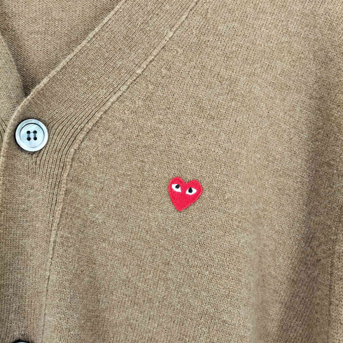 プレイコムデギャルソン PLAY COMME des GARCONS SMALL HEART CARDIGAN メンズ JPN:L