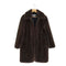 マンゴー MNG CASUAL FAUX FUR フェイクファー ボタンレスコート レディース EUR:S / USA:XS